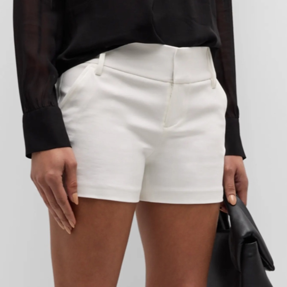 Alice & Olivia Linen Tailored Shorts
